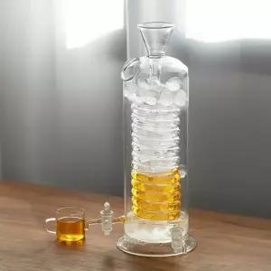 유리냉각 커피 포트 캠핑용 아이스 피포트 쿨링 340ml