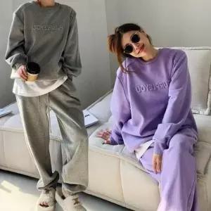 기모 트레이닝복 여성 조거 맨투맨 세트