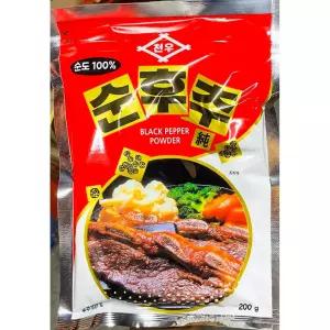흑후추 200g X25순 가루 분말 조미료 향신료 식당용 업소용 매장용 대용량 가게용