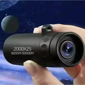 2000x24 고출력 단안 망원경 전문가용 휴대폰 범용/간단 클립 휴대용 방진 가방