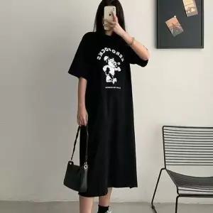 [하프클럽/]이쁘다요 외출 간단 홈웨어 복 반팔 원피스 루즈핏 커버 체형 귀