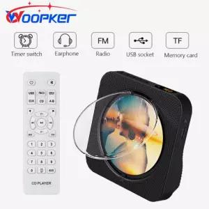 미니CD플레이어 WOOPKER KC718 DVD VCD AUX 플레이어 미디어 스테레오 블랙 Wired EU