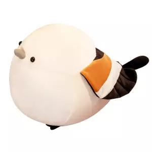참새인형 귀여운 뚱뚱한 장난감 오목눈이 뱁새 베개 울음 봉제 새인형 새 인형 둥지세트 짹짹