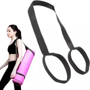 조절 가능한 요가 매트 스트랩 미끄럼 방지 캐리어 슬링 안전한 그립을 갖춘 스트레치 밴드 러그 홀더 운동