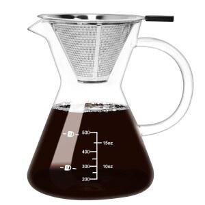 커피 메이커 컵당 9온스 16 위에 유리 4온스 500ML 4컵 두꺼운 종이 내열 4온스