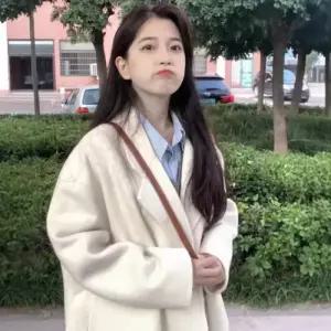 모직 여성용 하프 봄 겨울 도톰한 코트 ST1