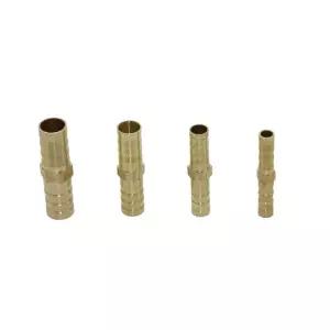 황동 직선 호스 파이프 피팅 동일 바브 구리 커플러 커넥터 어댑터 공압 6mm