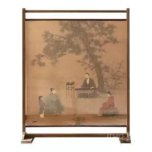 이동식 그림 원목 공간분리 인테리어 접이식 병풍 모던미술 식당 중식당 가벽 칸막이 파티션