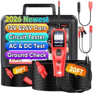 Autel PowerScan PS00 전원 회로 프로브 키트 2026 2V 24V 자동차 전기 와이어 트레이서 릴레이 테스터