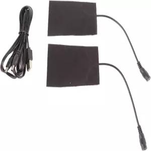 장갑용 카본 파이버 히팅 패드 듀얼 USB 5V 전기 매트 부츠 재킷 휴대용 스플릿 타입 스키 클라이밍 캠핑