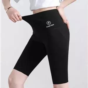 [하프클럽/]5부 하이웨스트 슬림 여성 운동복 레깅스 에슬레저 룩