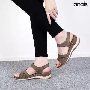 [하프클럽/]펀칭 키높이 스트랩 샌들 5cm_26S283