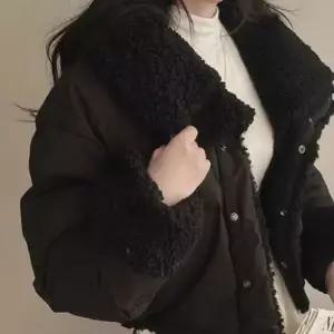 [하프클럽/]양면 리버서블 뽀글이 숏패딩 크롭 패딩 점퍼