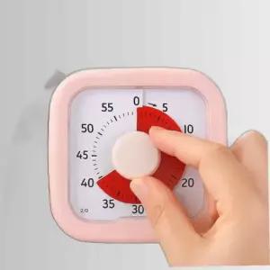 공부 스톱워치 스터디 탁상 LED 시계 자명종 타이머 2컬러 무선