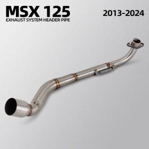 오토바이 배기구 개조 헤더 튜브 스테인리스 51MM 배기 매니폴드 레이싱 라인 MSX125 GROM125 MSX-125 2013-