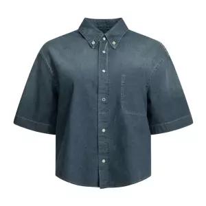 메종마르지엘라 체스트 포켓 스티치 크롭 데님 셔츠 S29DR0002 S30815967