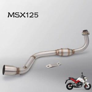 오토바이 배기관 앞부분, 오토바이 원숭이 MSX125 수정된 스테인레스 스틸 배압 드럼에