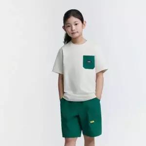 매장정품 NATIONALGEOGRAPHIC 내셔널지오그래픽 NATIONAL GEOGRAPHIC KIDS K252UPB910 5부 상하 SET CREAM