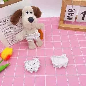 20cm 인형의류 속옷 팬티 하의 미니어처 곰인형 아이돌인형 화이트 캐주얼 스타일