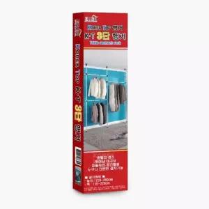 [라일리생활건강] Rly 3단 폴 행거 25mm 철재행거 설치형행거 옷헹