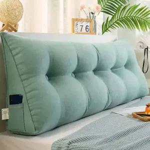 150cm 민트 침대 등받이쿠션 삼각 150cm 민트 삼각 등받이쿠션