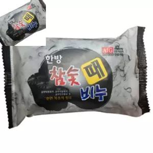 육햐 참숯때비누 200G 바디바 욕실용품 욕실비누