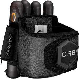 CRBN 페인트볼 CC 하네스 4팩 블랙 - 타이트 피팅 포드 카본