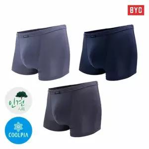 [하프클럽/BYC]BYC 남성팬티 쿨피아 인견 단색 드로즈팬티 3매입