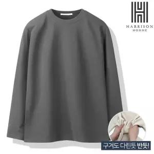[해리슨옴므]링클프리 리버플 라운드 긴팔티 WMSC1002_P336433580