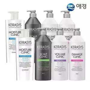 (etv) 케라시스 헤어클리닉 린스 980ml X 8개 (데미지/볼륨/모이스처/두피 택1)