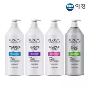 (etv) 케라시스 헤어클리닉 린스 980ml X 4개 (데미지/볼륨/모이스처/두피 택1)
