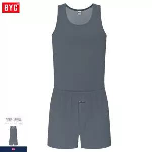 [하프클럽/BYC]BYC 모던스타일 민소매런닝 트렁크팬티 상하1세트MCG1496