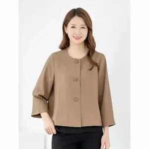 [하프클럽/모슬린]엄마옷 자켓 정장 라운드 A라인 MQG126677 마담 미시 중년여