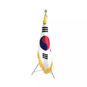 태극기 정기세트 자수 7호 90X135cm 천가방케이스