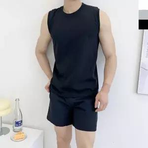 [모로엠] 1+1 남성 베이직 코튼 슬리브리스 티셔츠 DM-TS5-QDGI1825