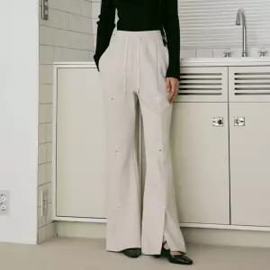 [에고이스트] [BLUE LABEL] 징 장식 슬림 부츠컷 팬츠 (ER2OPT05-T)