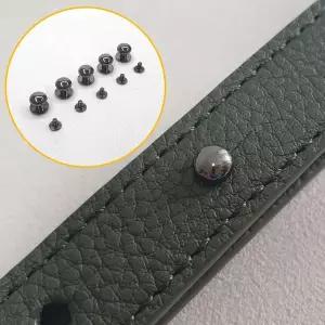 가죽공예 부자재 단추 솔트레지 흑니켈 10mm 5P