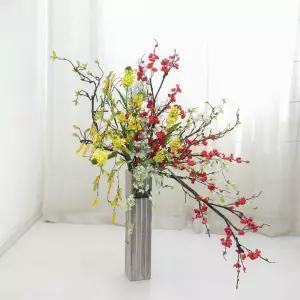 아트박스/플라워트리 대형 매화 조화 화병 유채 set 128cm (DIY) 인테리어