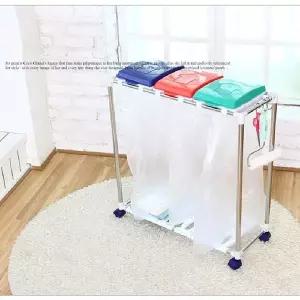 분리 XSR326O0 수거함 재활용 종량제 쓰레기통 휴지통 3단