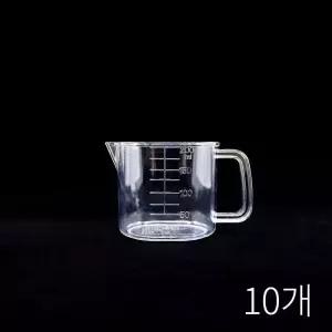 아크릴계량컵 200ml아크릴컵 0.2L계량컵 베이킹 10개입
