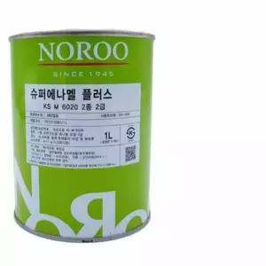 광택에나멜 철문 페인트 흑색 유광 1L 유성페인트 외장용페인트