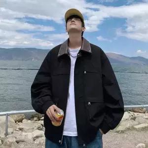 쉬헐크 남자 남성용 가을 빈티지 PU가죽 항공 트렌드 재킷 블루종 상의 코트 잠바 KKE3