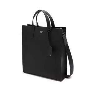 [헤지스](센텀시티점)[HAZZYS] [KEVIN] 블랙 가죽 HAZZYS로고 토트백 HJBA4F885BK