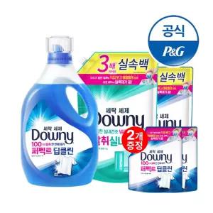 다우니 실내건조 프리미엄 세탁세제 본품 1.9Lx2개 / 리필1.4Lx3개 모음전 +200mlX2개증정