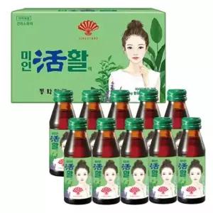 부채표 미인활 미인활명수 소화제 여성까스 활명수 스파클링 드링크 클렌즈클렌징 주스 10병