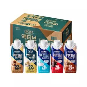 하이뮨 프로틴 밸런스 액티브 ZERO 5종(밤티라미수/바닐라봉봉/밀크쉐이크/딥초코/더블샷커피) 250ml* 36입
