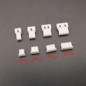 40세트/박스 마이크로 JST 1.25mm 피치 2P 3P 4P 5핀 MX1.25 수 암 하우징 커넥터 플러그 플라스틱 소켓 쉘