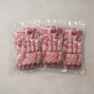 [사조프레시미트]수입산 돼지 등갈비 덩어리 900g×3입 2.7kg