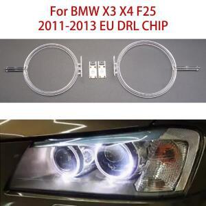 BMW X3 X4 F25 11-2013 유럽형용 터닝 라이트 소스 모듈 백색광 자동차 DRL 칩 엔젤 아이 콘덕트 스트립 (