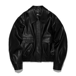 LEE 우먼 레더 블루종 자켓 블랙 LE2601JK60BK